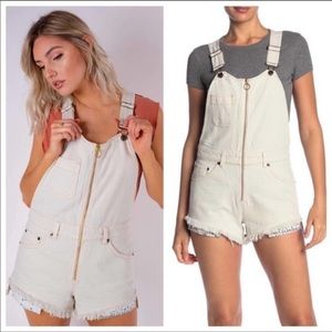 Free People Sunkissed Shortall Off White Size 6